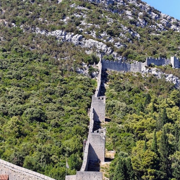 muralha na cidade de Ston, Croácia
