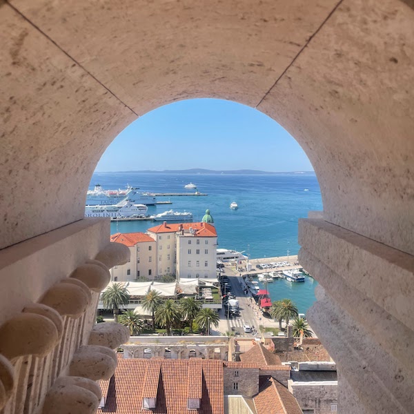Vista de Split do Campanário, Croácia